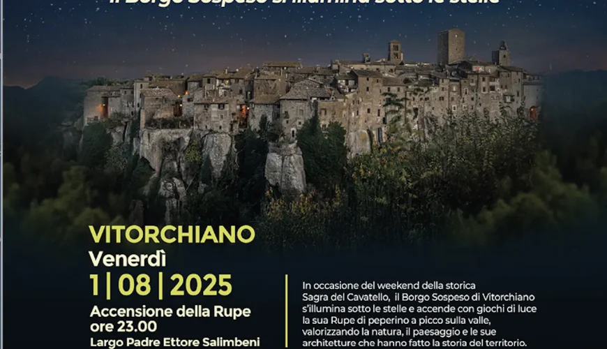 Vitorchiano accende la Rupe: una serata tra luci, storia e tradizione