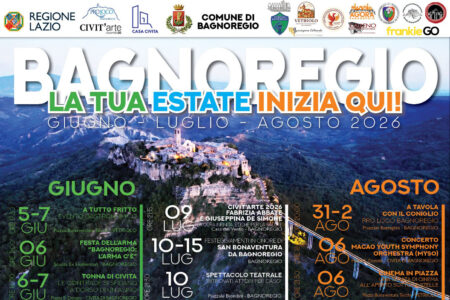 Bagnoregio – La tua estate inizia qui! (Giugno – Luglio – Agosto 2026)